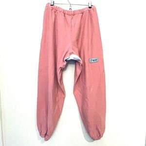 L'EQUIP Sweatpants Drop Crotch Pink  Relaxed Fit‎ Oversized Designer  Unisex